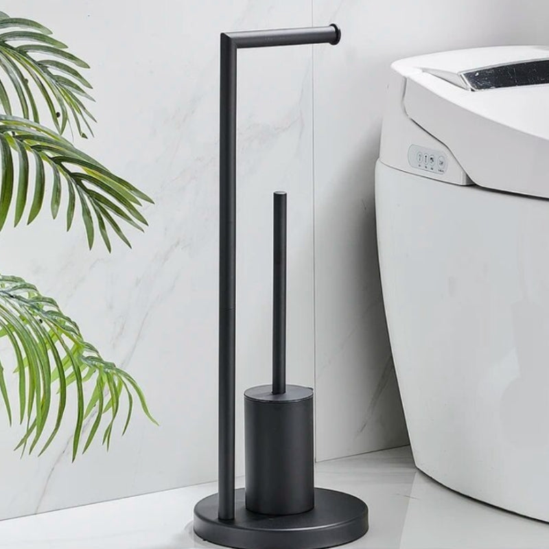 PureHolder - Bodenstehender Toilettenpapierhalter mit Bürste