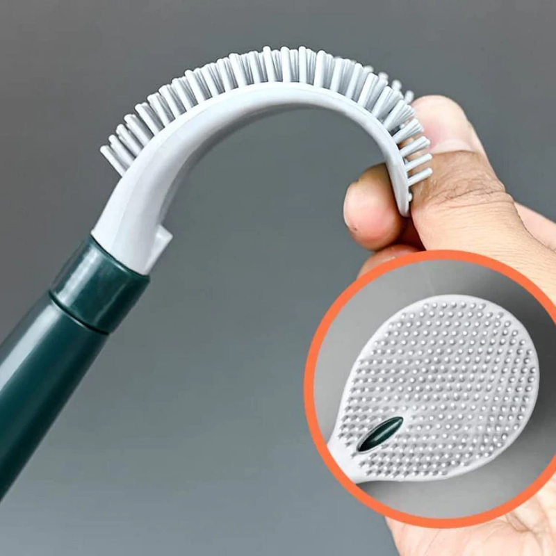 FlexiClean - Toilettenbürste mit flexiblem Kopf und Hygieneständer