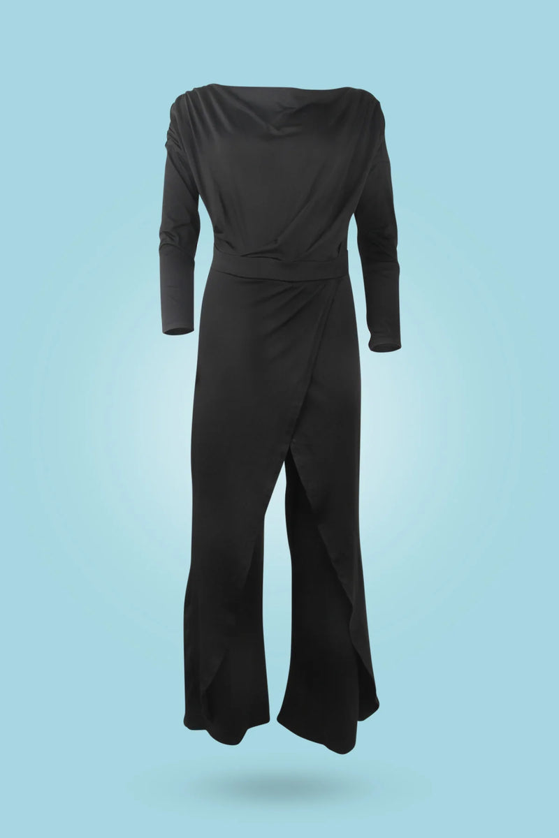 Mia - Eleganter Ein Schulter Flow Jumpsuit