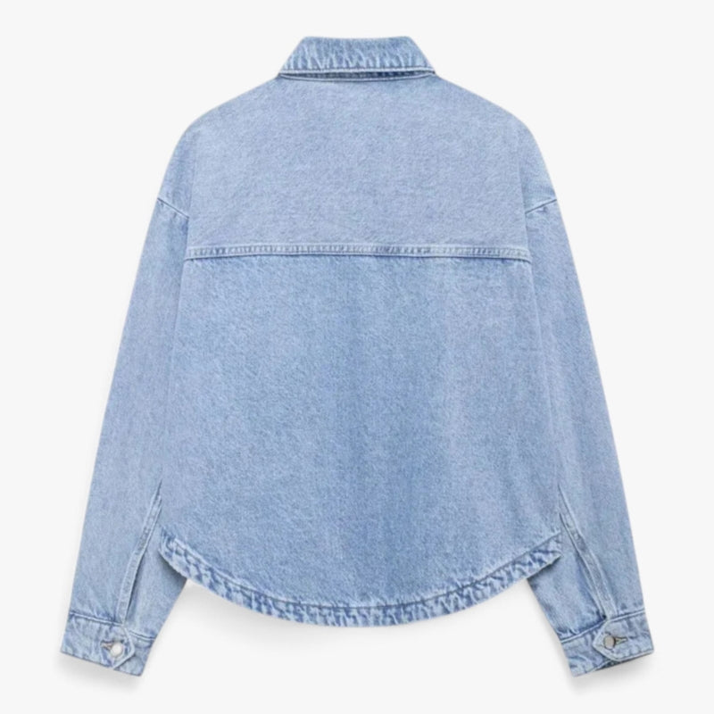 Adele – Lässige Langarmjacke mit Knopf und Taschen
