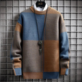 Richard - Karierter Pullover mit Rundhalsausschnitt und langen Ärmeln