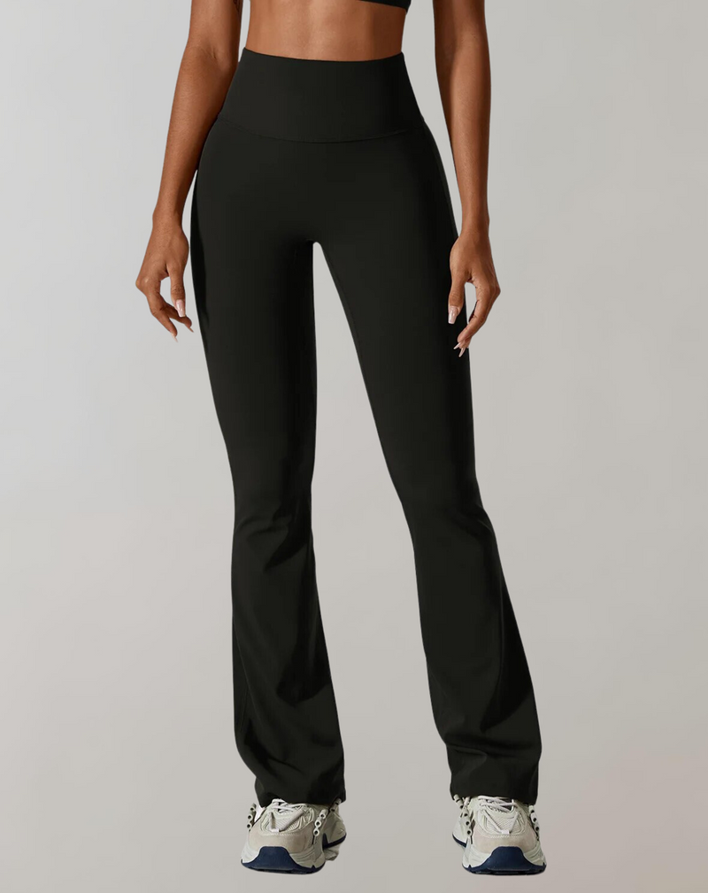 Doris – Leggings mit hoher Taille und weitem Bein für Komfort und Stil