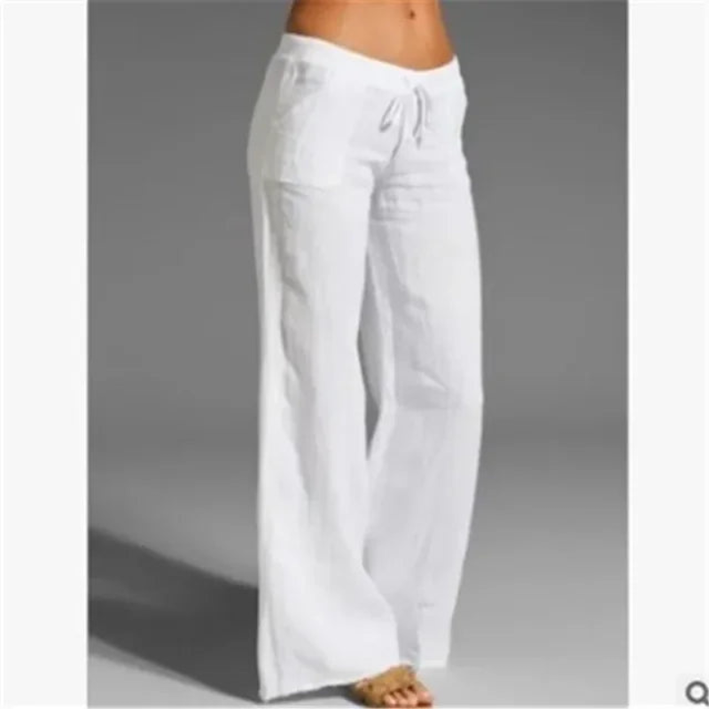 Pauline – Lockere Passform Hose mit Kordelzugbund und Taschen