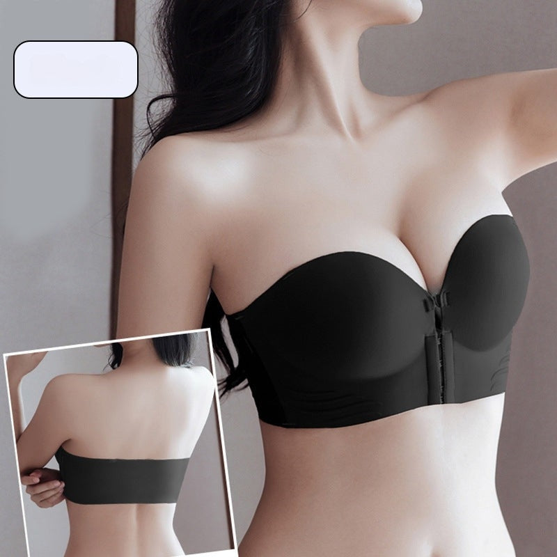 DKLOVIFU Trägerloser BH Tube Top - Nahtlose Bandeau BHs Für Damen Mit Rutschschutz