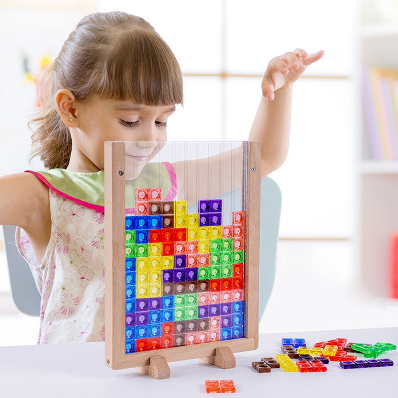 ShapeNest – Kreatives Puzzlebrett mit Block Fitting Herausforderungen für Kinder