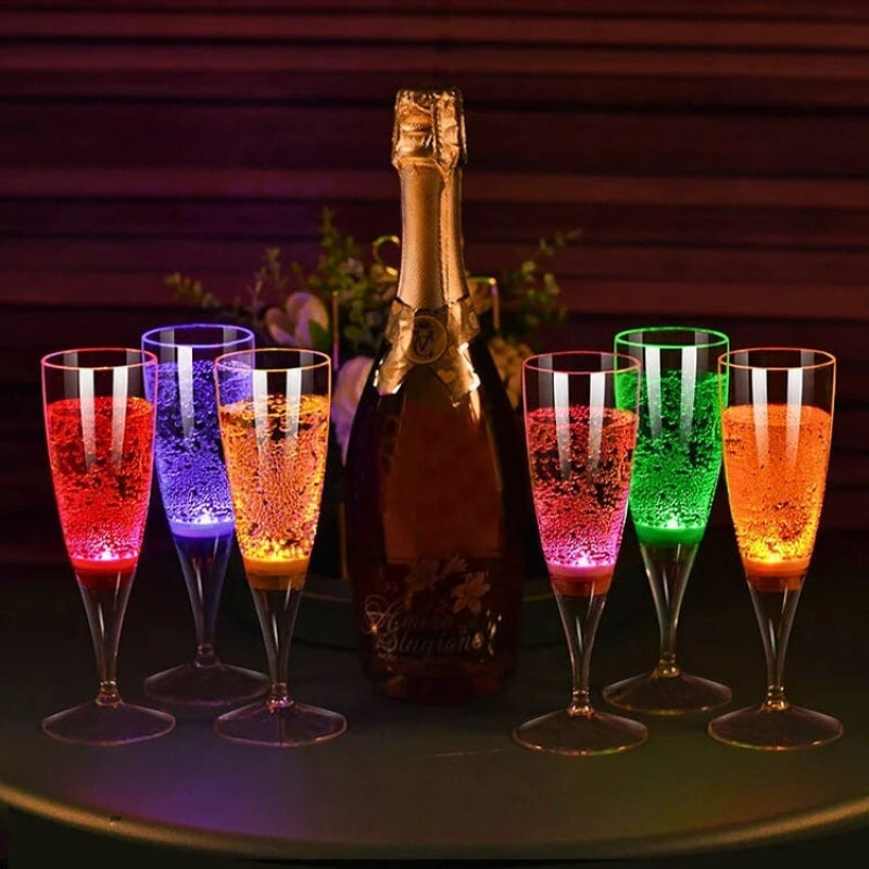 GlowSip – LED Weinglas Satz mit farbwechselndem Lichteffekt