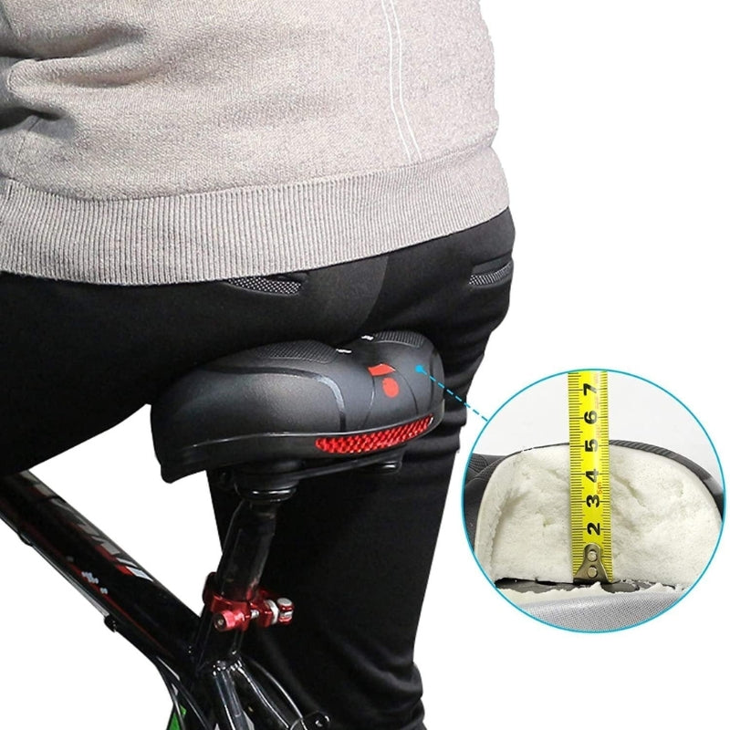 SaddlEase – Extra weicher Fahrradsattel mit Reflektor für Komfort