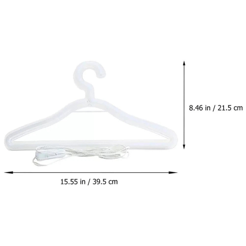 LumaHook – LED beleuchtete Kleiderbügel für einfache Schranknavigation