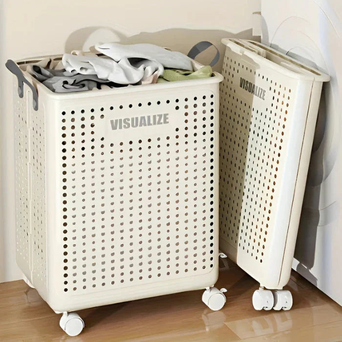 EasyTote – Müheloser, intelligenter rollender Wäschekorb für einfache Lagerung und Organisation