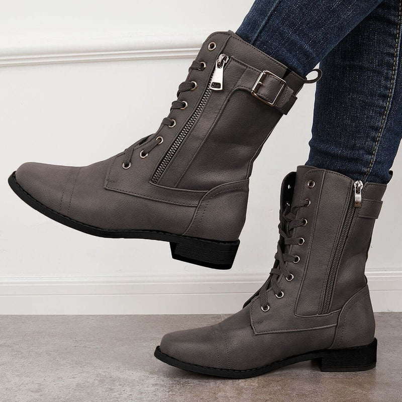 Belinda – Bequeme rutschfeste Schuhe mit seitlichem Reißverschluss