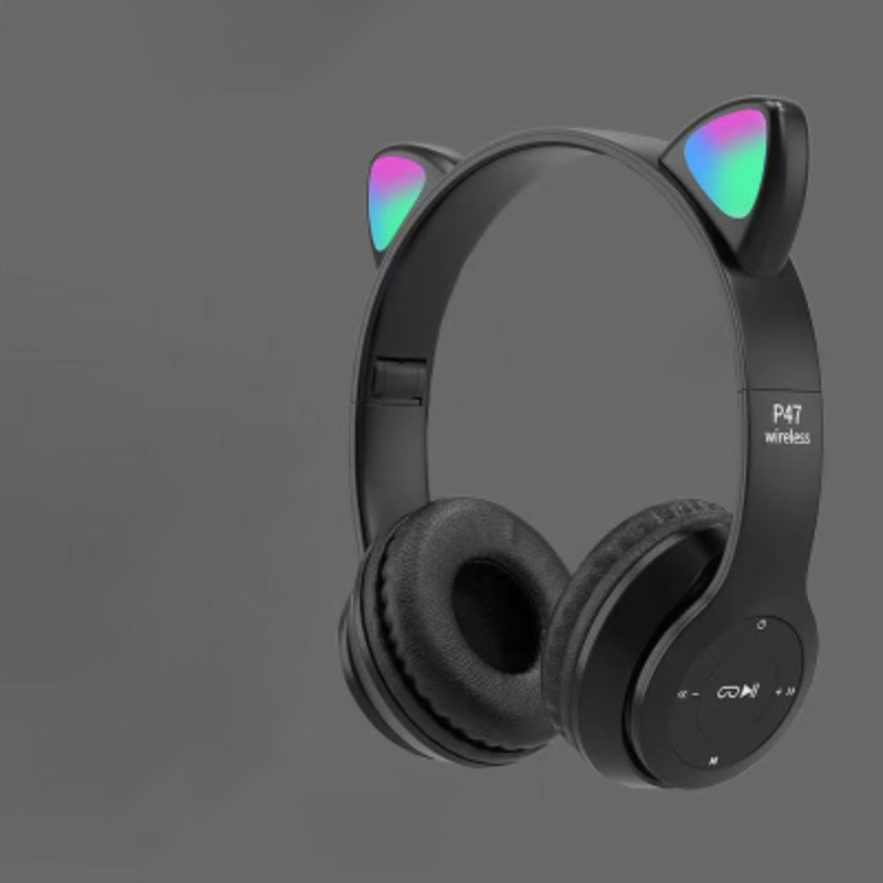 KittyAudio – Kabelloses Bluetooth Headset mit LED Katzenohren und Mikrofonsteuerung