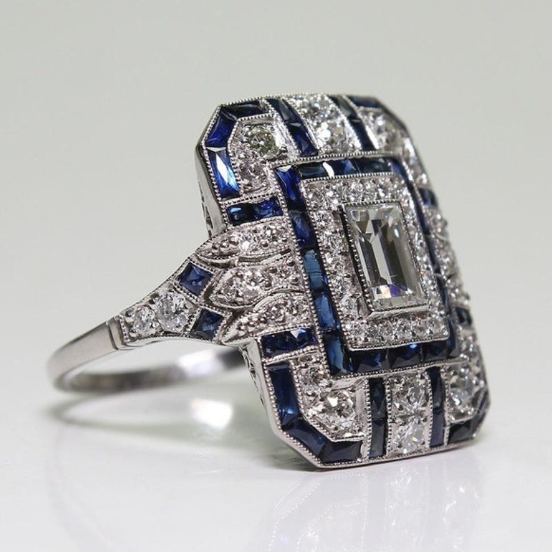 Selina – Glänzende kräftiger Ring mit breitem Band und elegantem Entwerfen