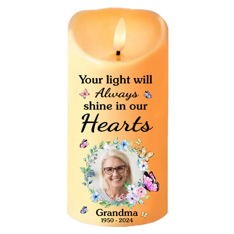Muttertag - Personalisierte Kerze mit Ihrem Foto für ein herzerwärmendes Geschenk