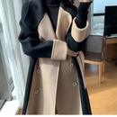 Wiebke - Warmer Langarm Trenchcoat mit Gürtel und Knöpfen