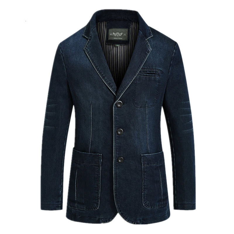 Yannik – Lässige Langarmjacke mit Reverskragen und Knopfverschluss