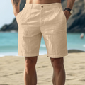 Rainer – Leichte Shorts mit Taschen und Hosenschlitz mit Knopfleiste