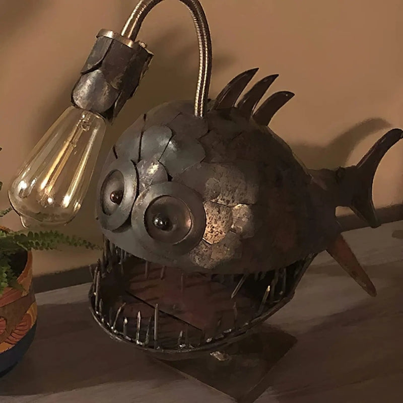 Glowfish - Dekorative Fisch Tischlampe mit flexiblem Kopf