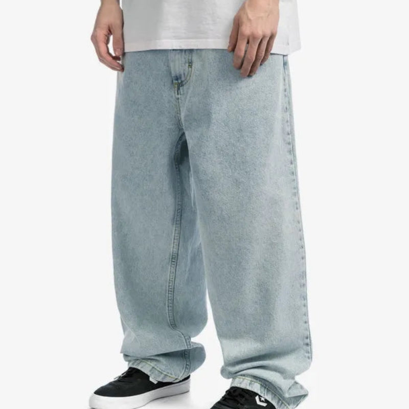 Armin – Lockere Passform Gerades Bein Hose mit Knopf und Taschen