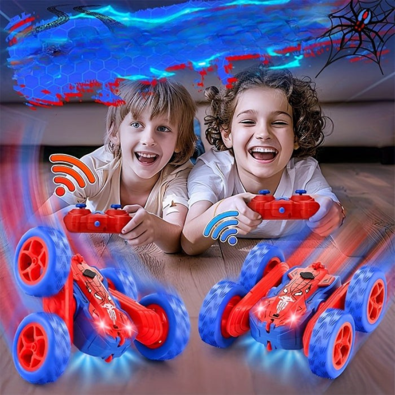 RollRage – 360° ferngesteuertes Stuntauto mit LED und beidseitig rollenden Seiten
