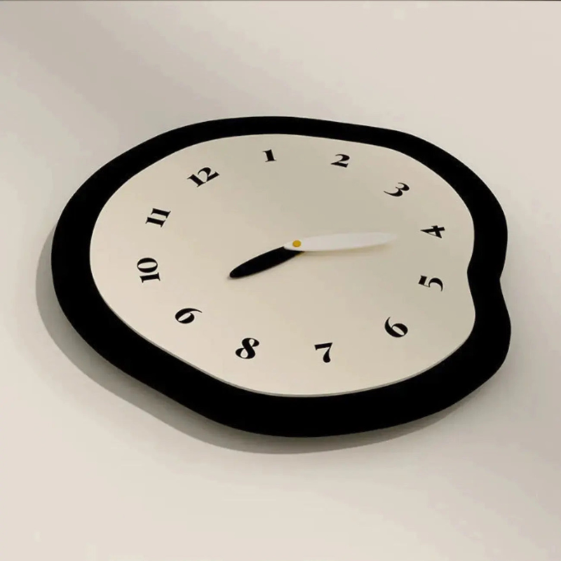 CalmTick – Moderne geräuschlose Wanduhr mit künstlerischer Form für einzigartiges Dekor