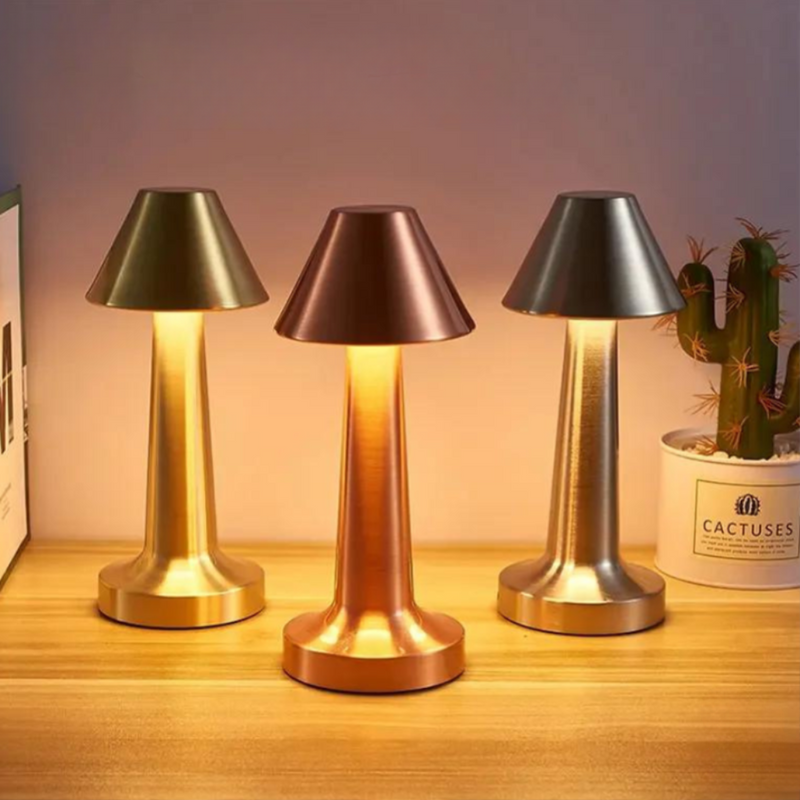 LumiPort - Wiederaufladbare kabellose Tischlampe für Schlafzimmer und Schreibtisch Dekoration