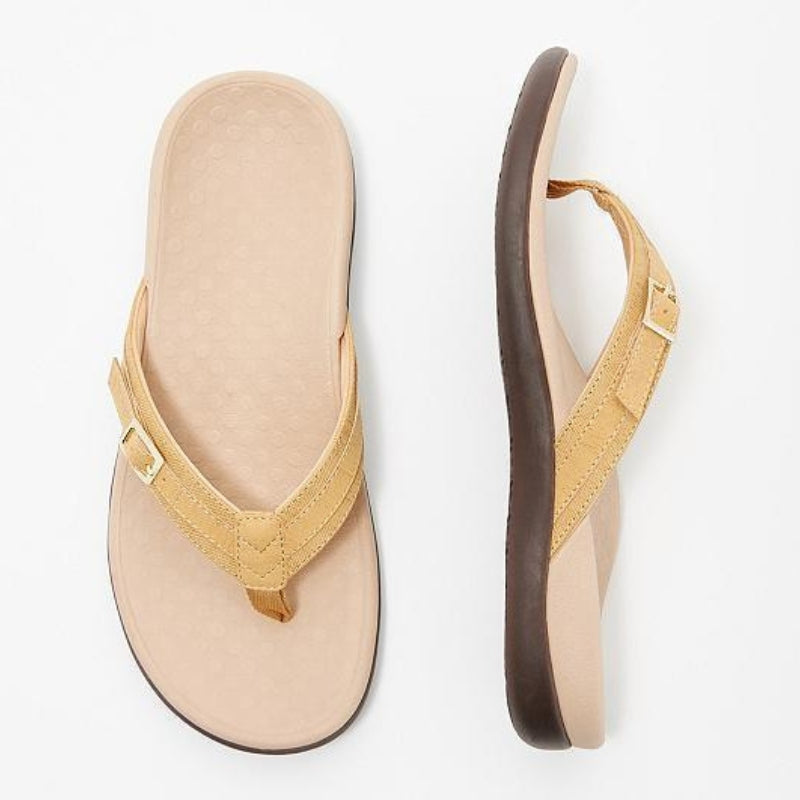 Renate – Bequeme Flipflop Hausschuhe mit Fußgewölbeunterstützung