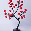 RoseAura – LED Rosenblütenbaumlampe mit flexiblen Zweigen und USB Stromversorgung