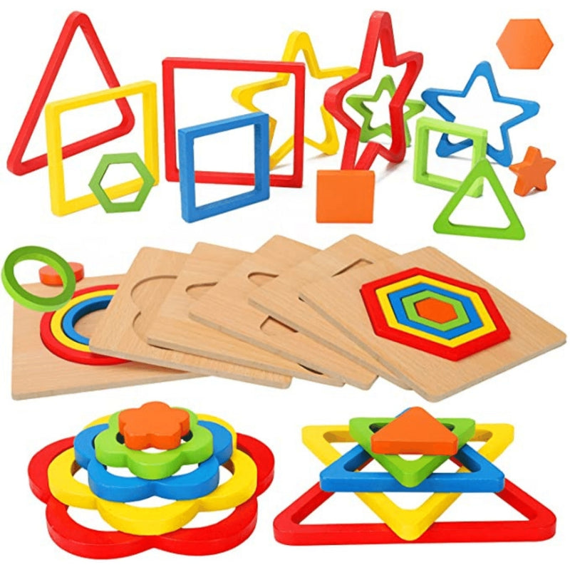 SortiStack – Stapel Puzzlespiel mit Formsortierspaß für Kinder