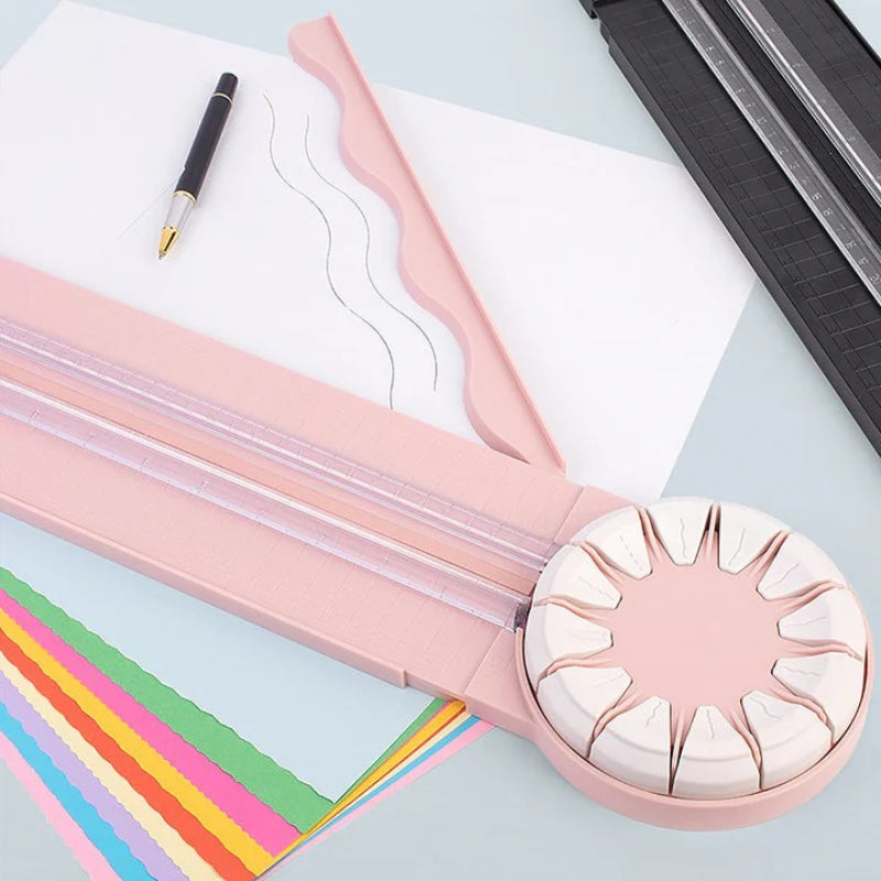 FineCut - Multifunktionaler Papierschneider mit Messhilfe für präzises Crafting