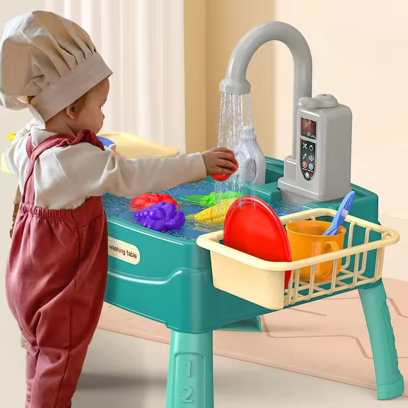 AquaJoy – Interaktives Wasserspiel Spülbecken mit Wasserhahn und Küchenzubehör für Kinder