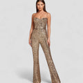 Emily – Stylischer ärmelloser Jumpsuit mit Spaghettiträgern und ausgestelltem Bein