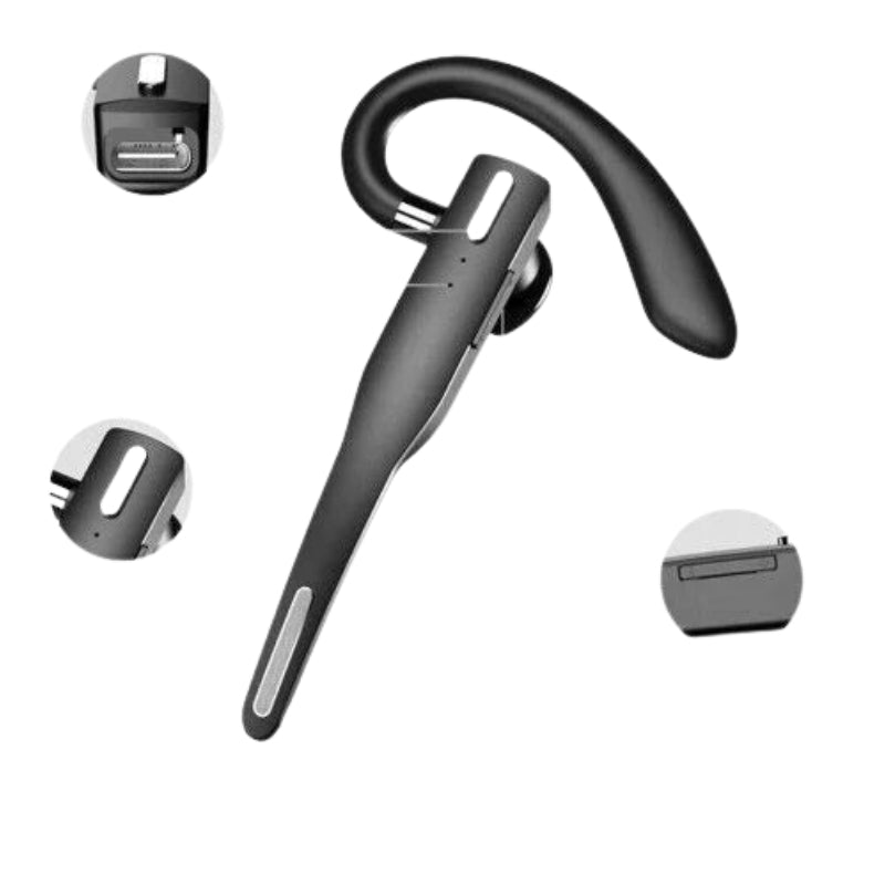 NovaTalk - Drahtloses Bluetooth Headset mit zwei Mikrofonen und klarem Klang