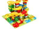 TrackBuild – Kreatives Murmelbahn Satz mit Blöcken Trichtern und Rutschrampen