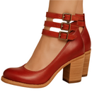 Amara - Vintage-inspirierte Hohe Absätze mit sicherem Knöchelriemen für einen bequemen Sitz