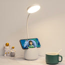 LumaHold – Touch Steuerung Schreibtischlampe mit Stiftehalter und Telefonhalter