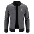 Bruno - Langärmelige Schlank Reißverschluss Jacke Fit Taschen