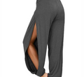 Sophia – Lockere Passform Hohe Taille weites Bein Hosen mit stylischen Schlitzen