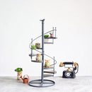 VertiNest – Spiralförmiger Pflanzenständer für die vertikale Pflanzenpräsentation in kleinen Räumen