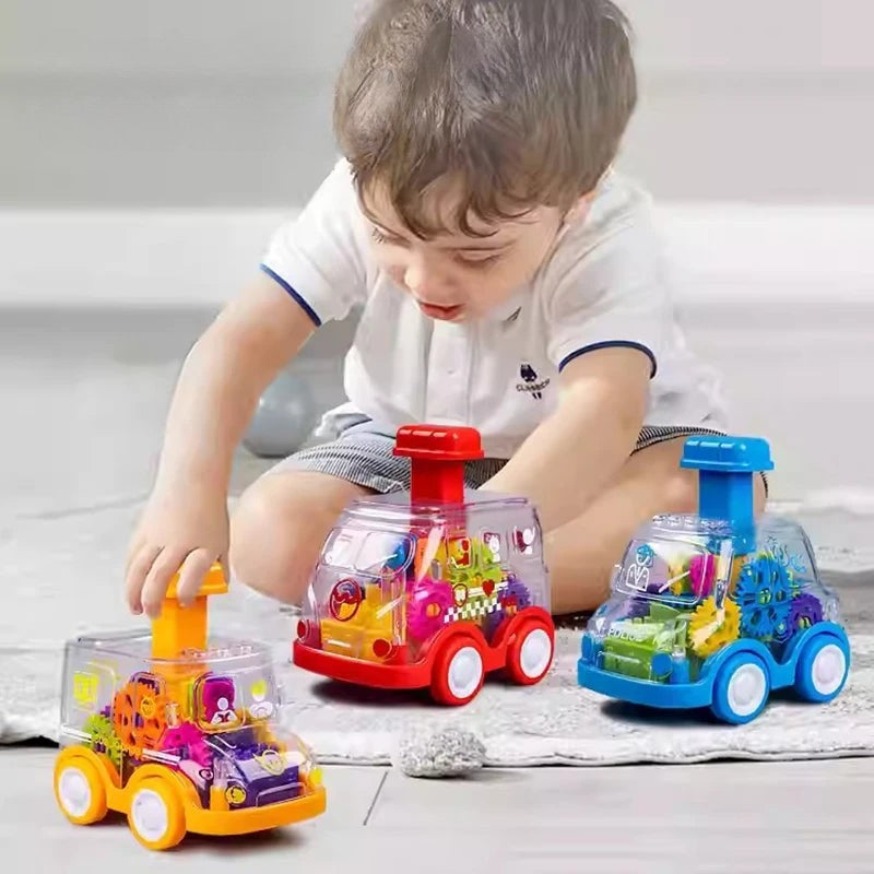 TrackRoller – Friktionsbetriebenes Zahnradauto-Spielzeug mit beweglichen Teilen für praktisches Spielen