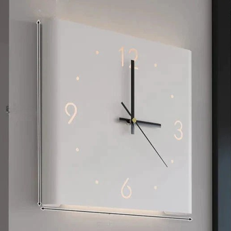ClockForm - Doppelseitige quadratische Wanduhr für moderne Dekoration