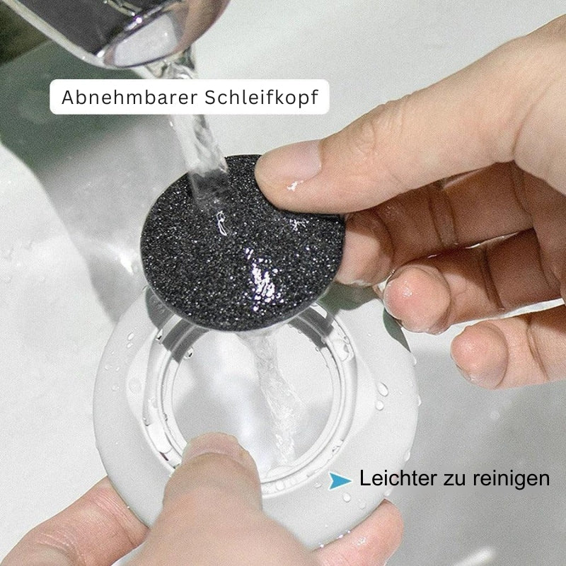 SilkiFeet - Tragbare elektrische Fußfeile zur Entfernung von Hornhaut und zur Behandlung rissiger Fersen
