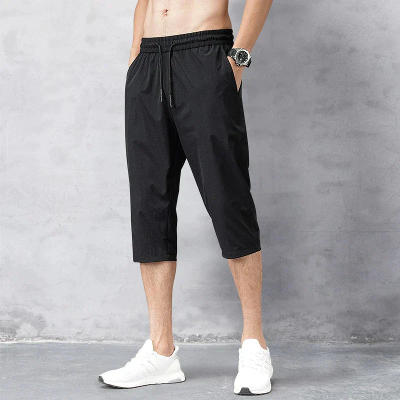 Marlon – Bequeme Caprihose mit Kordelzug in der Taille und Taschen