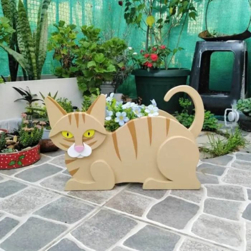 KittyBloom – Blumentöpfe in Katzenform für den Garten als Dekoration für drinnen und draußen