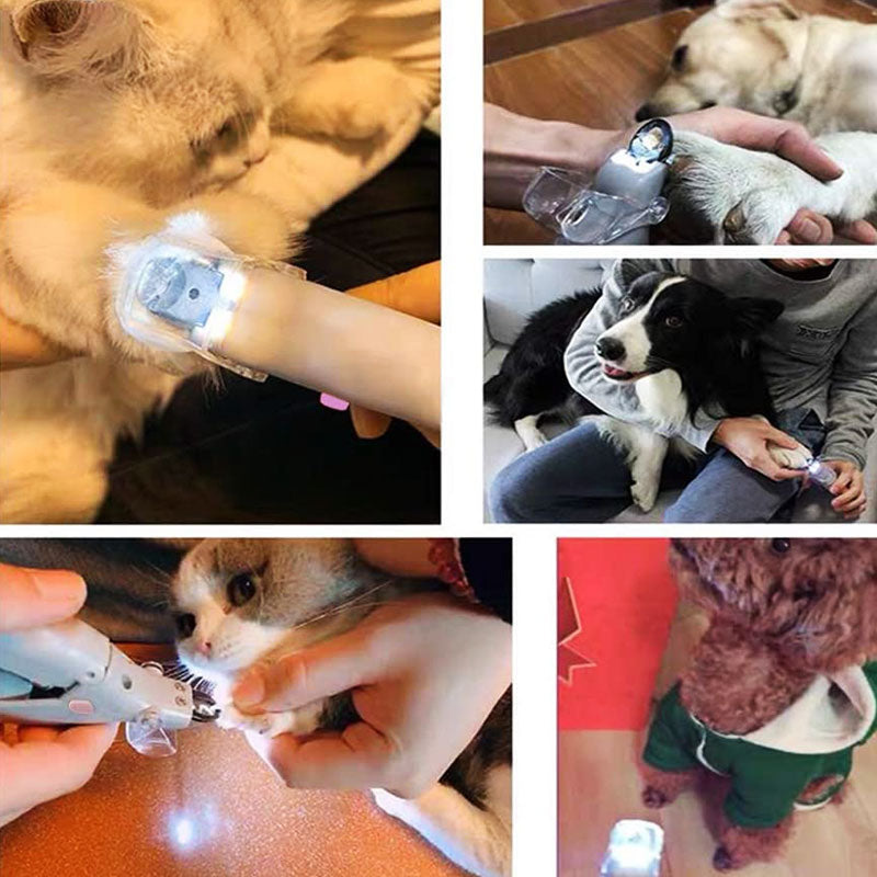 PawGlow – LED Krallenknipser für Haustiere mit Schnellsensor und rutschfestem Griff