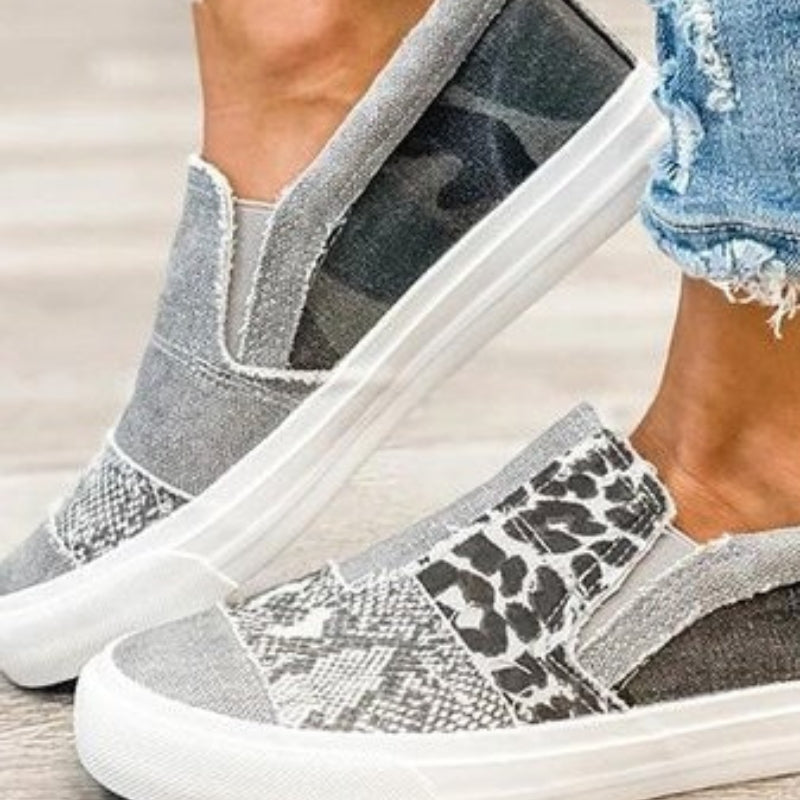 Simone – Modische Turnschuhe im Leopardenmuster mit rutschfester Sohle und Fußgewölbeunterstützung