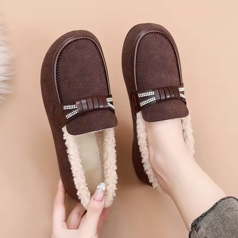 Anna - Freizeitschuhe mit warmem Fellfutter und rutschfester Sohle