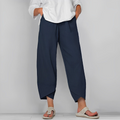 Melina – Lockere Passform Hose mit elastischem Bund und weitem Bein