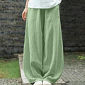 Tabea – Leichte Lockere Passform Weites Bein Hose mit Taschen