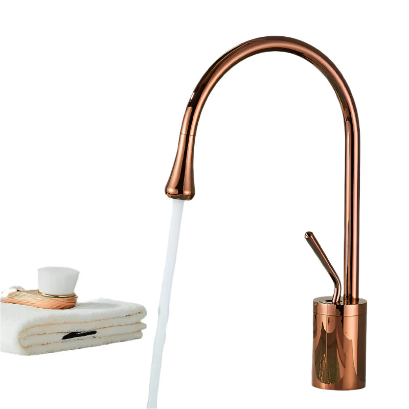 VeraFlow – Eleganter Badezimmerhahn mit optimierter Steuerung und polierter Optik