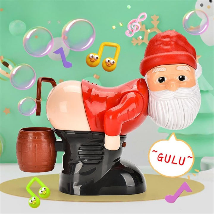 BubbleGiggle - Verspielt Weihnachtsmann Blase Figure für Festlicher Spaß